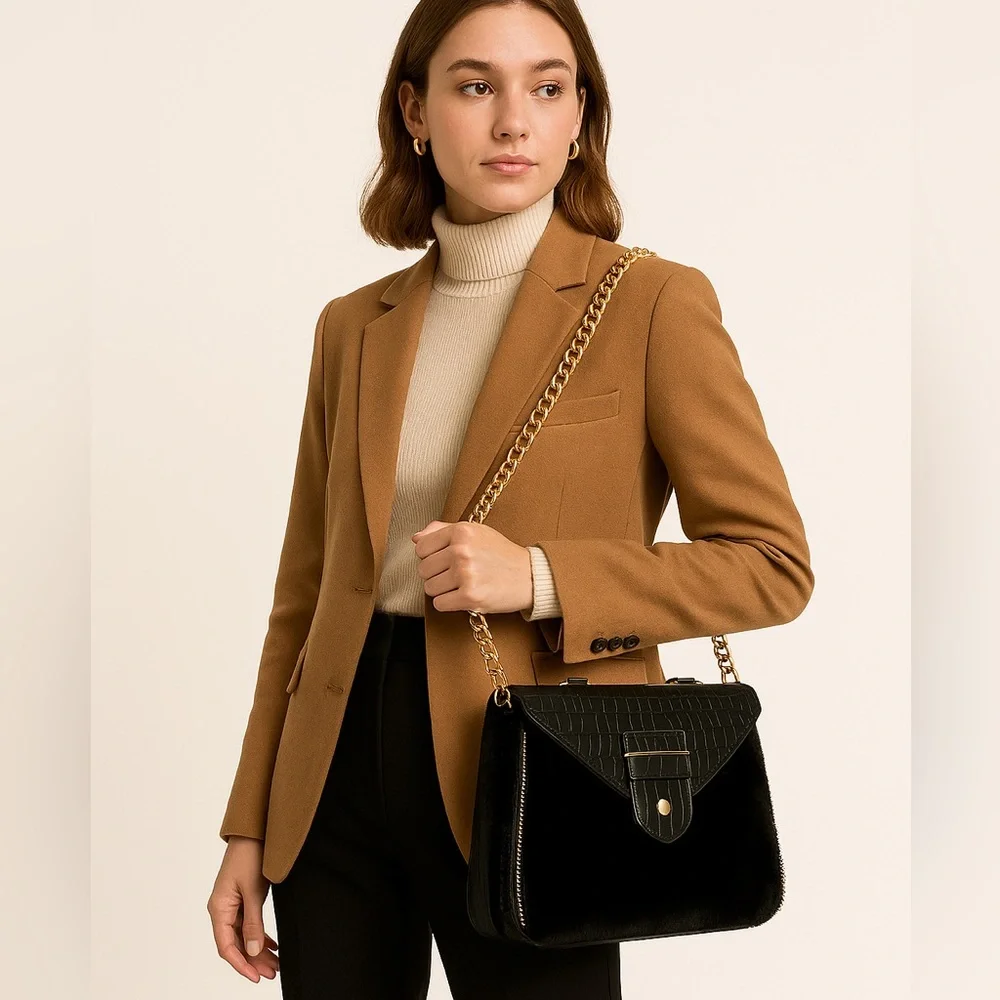 Rebecca Minkoff Collection Rabbit Fur Bag - Picture 3 of 16